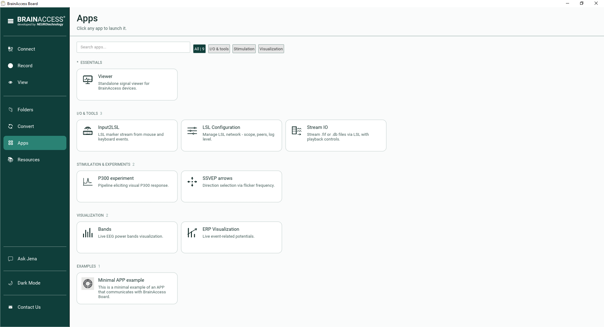 Starting up with BrainAccess Board - BrainAccess Apps 2