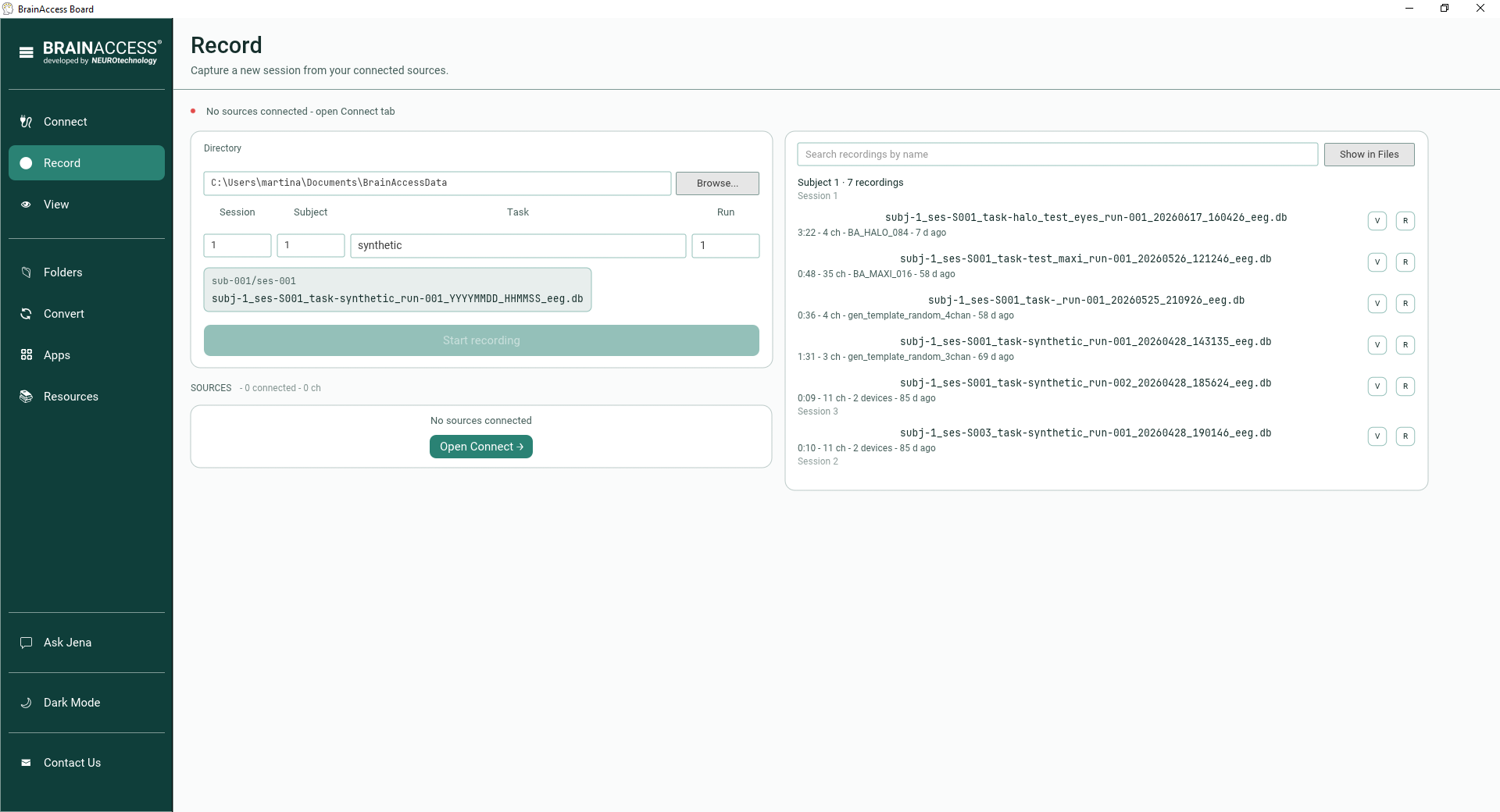 Starting up with BrainAccess Board - BrainAccess Record 2